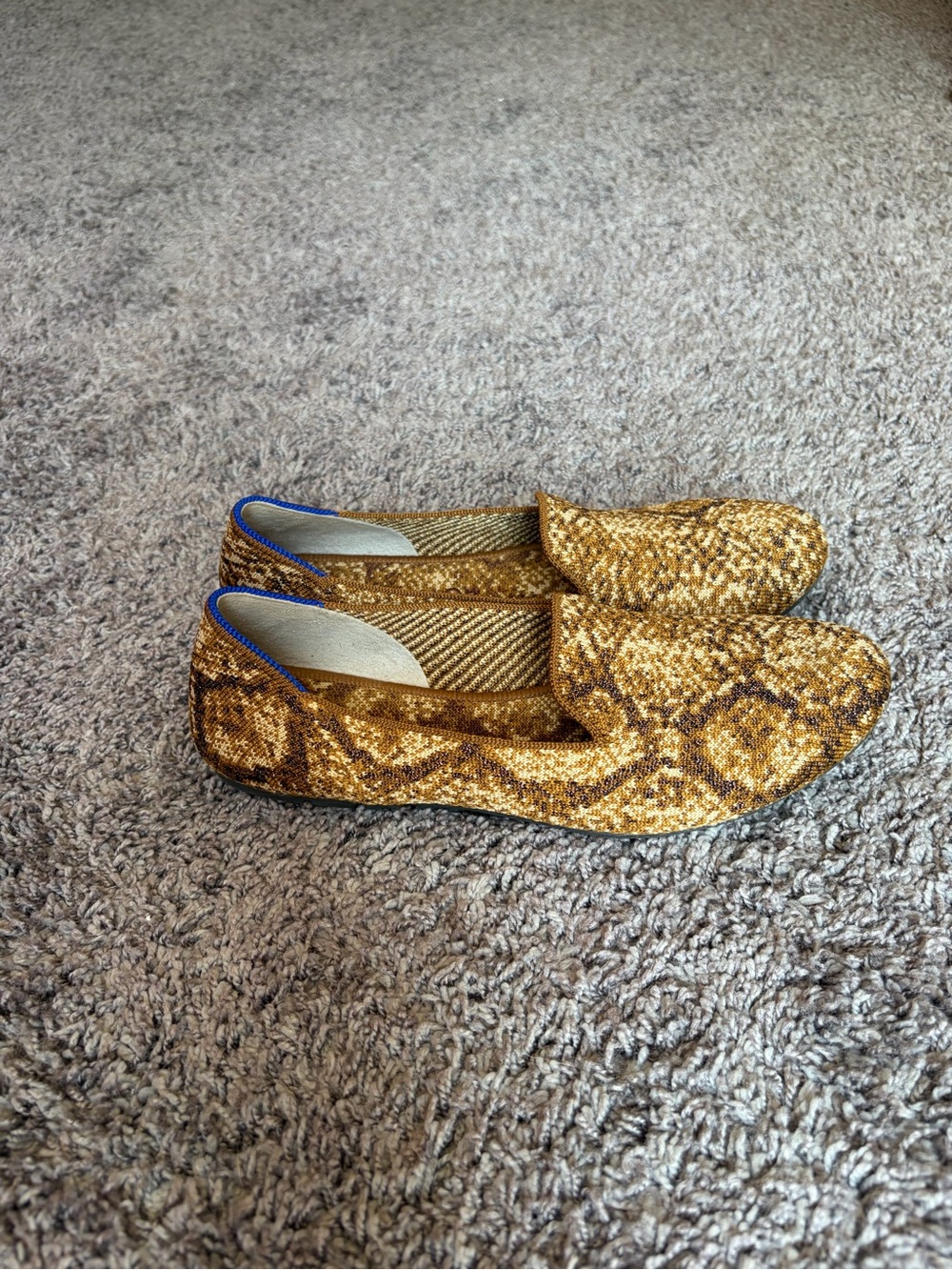Rothy’s The Loafer in Metallic Bronze Python